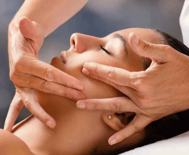 Lotus facial massage
